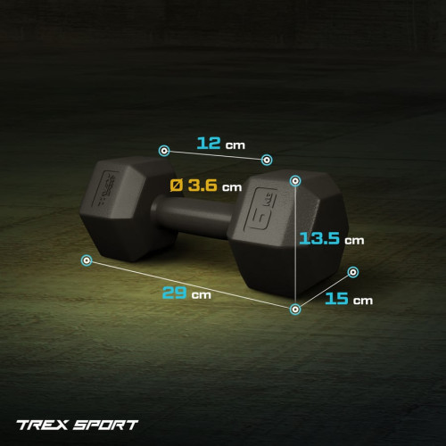 Гантель  Trex Sport TX-006CD 2x6 кг - фото №2